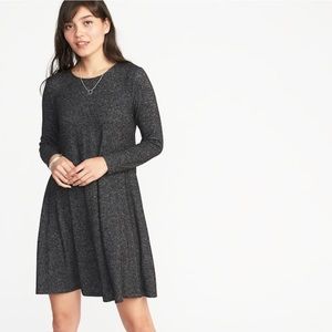 Plush-Knit Swing Dress
